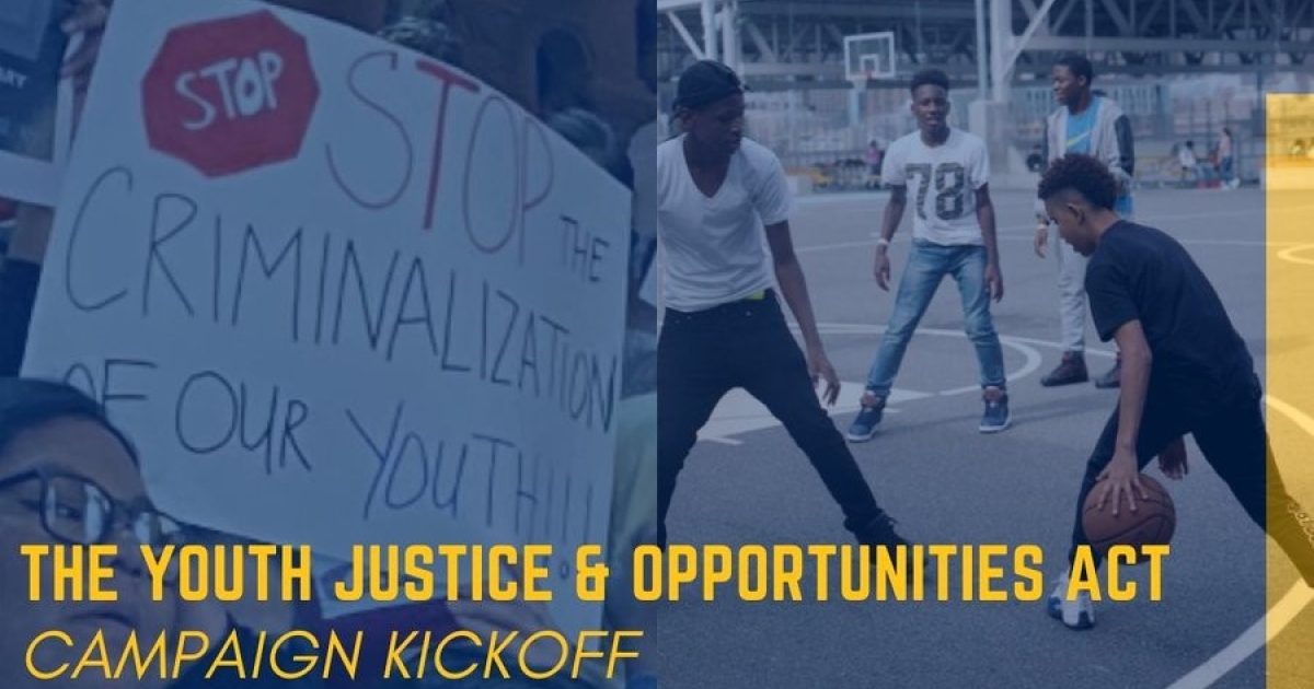 BDS | POSTPONED: Youth Justice & Opportunities Act Campaign Kickoff